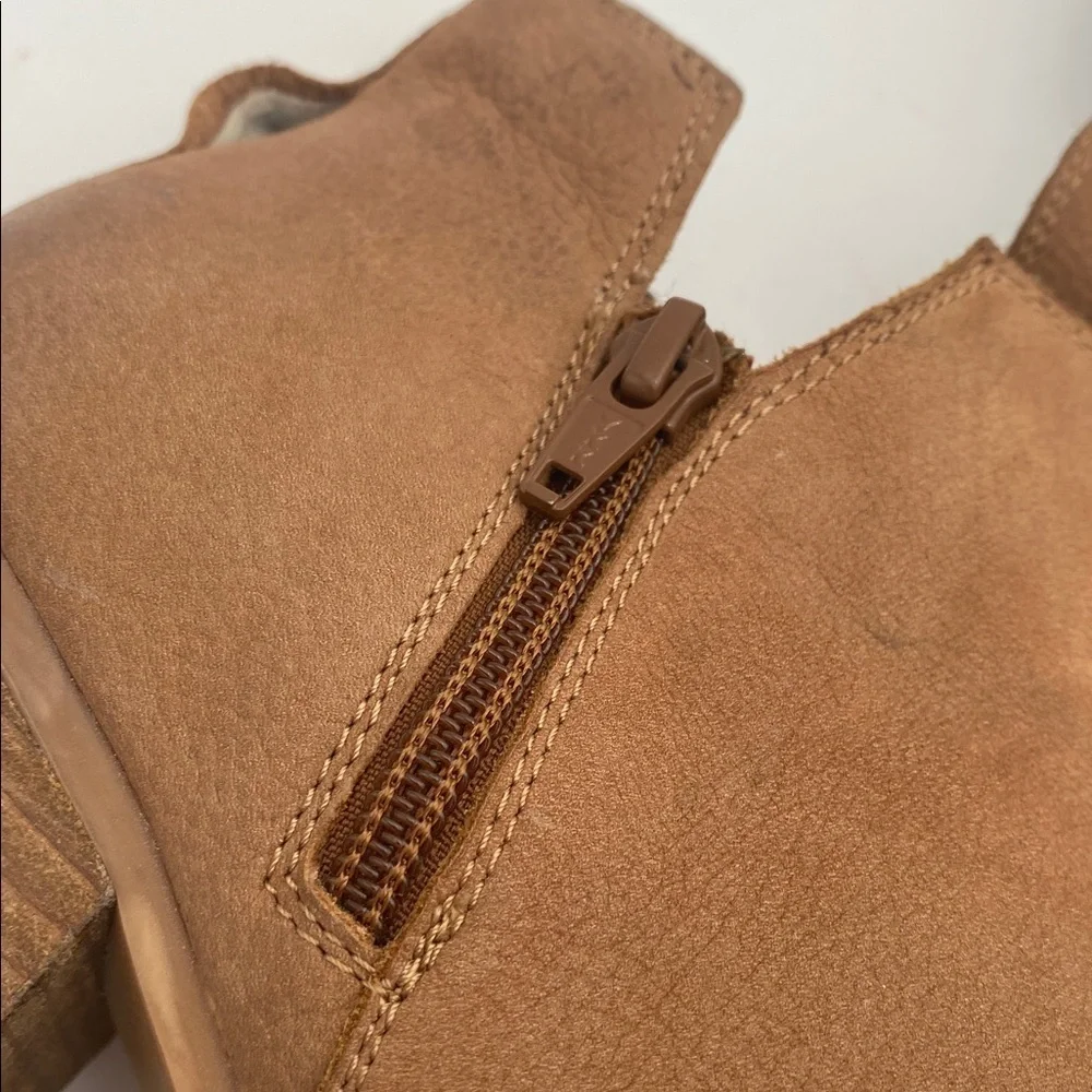 Steve Madden Brown Ankle Booties women 8 leather casual festival office retro